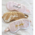 Personalized Custom Silk Eye Mask Luxury  Padded Sleeping Eye Mask